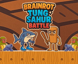 Brainrot Tung Sahur Battle: Two-Player Duel online game thumbnail