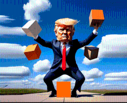 Trump Wobble Walk Challenge online game thumbnail